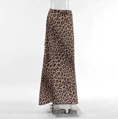 Leopard Print Dress Fashion Mermaid Skirt Womens Clothing