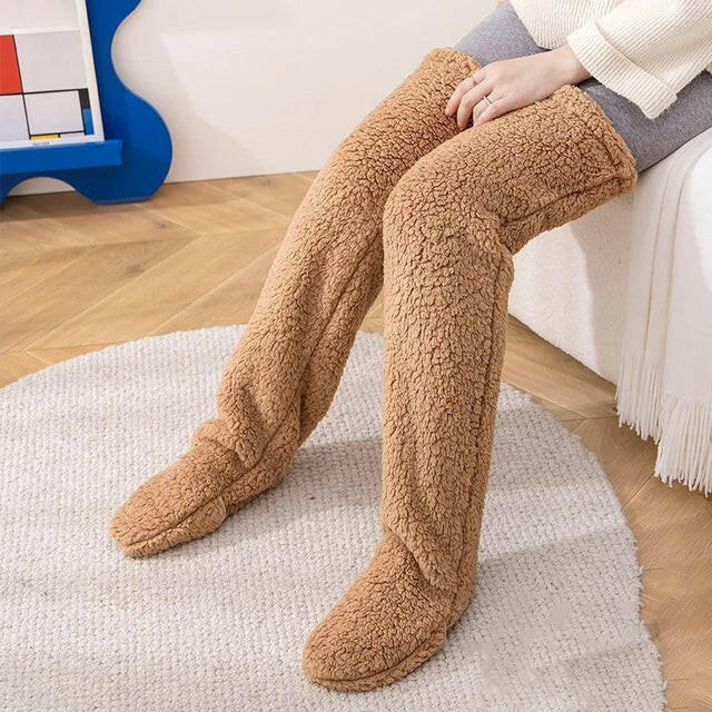 Cozy Thigh High Socks Women