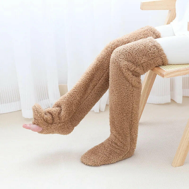 Cozy Thigh High Socks Women