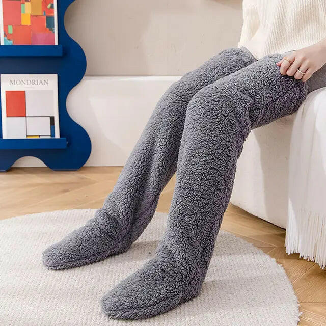 Cozy Thigh High Socks Women