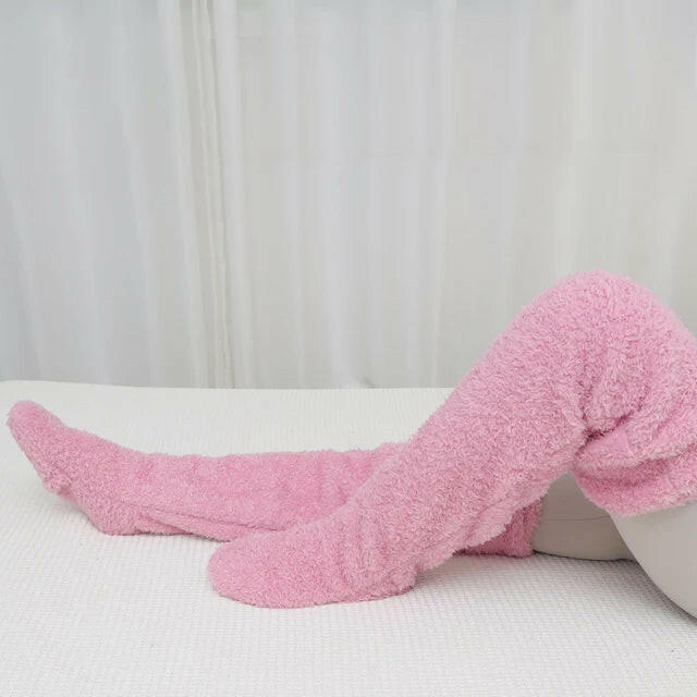 Cozy Thigh High Socks Women